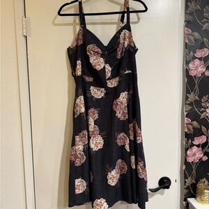 City Chic Pink Midi Sundress Sweetheart Neckline